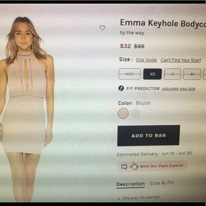 Blush color size small dress from Revolve